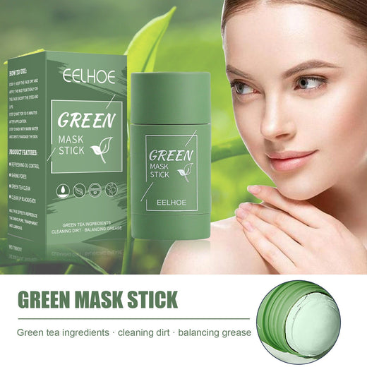 Green Tea Clay Mask Stick for Clean, Balanced Pores