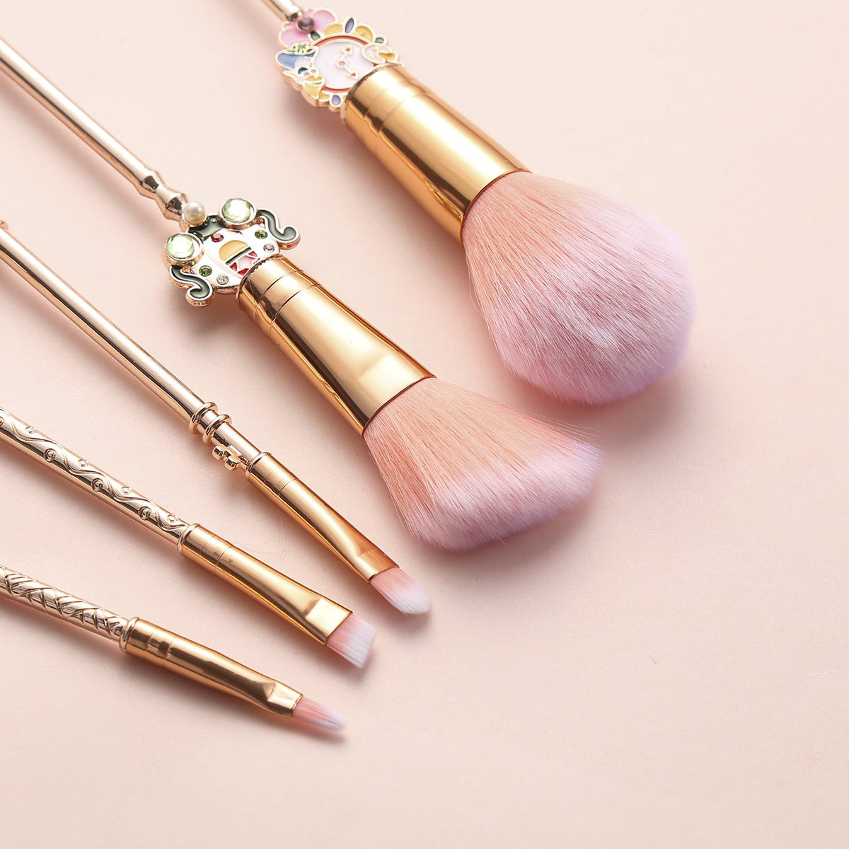 Makeup Brush Set – 5‑Pc Wonderland Character Brushes Magical