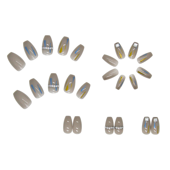 Transparent Gray Press-On Nails for Salon-Style Glam