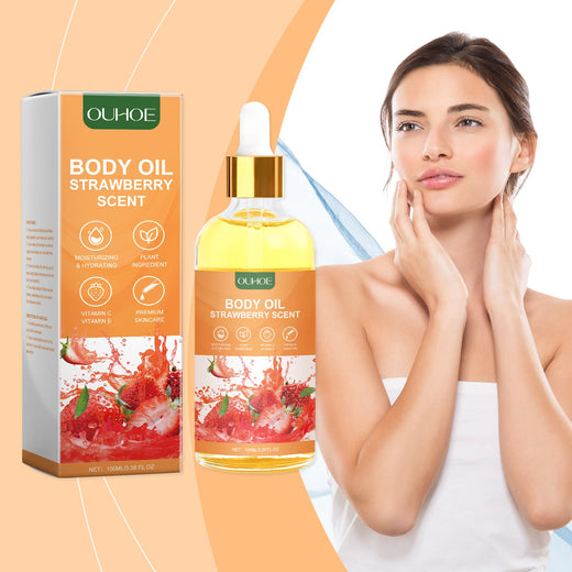 Strawberry Body Oil for Firming and Fine Line Smoothing
