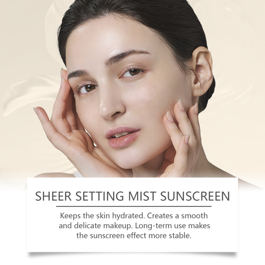 SPF 50 Sunscreen Mist for Hydrated, Long-Lasting Makeup