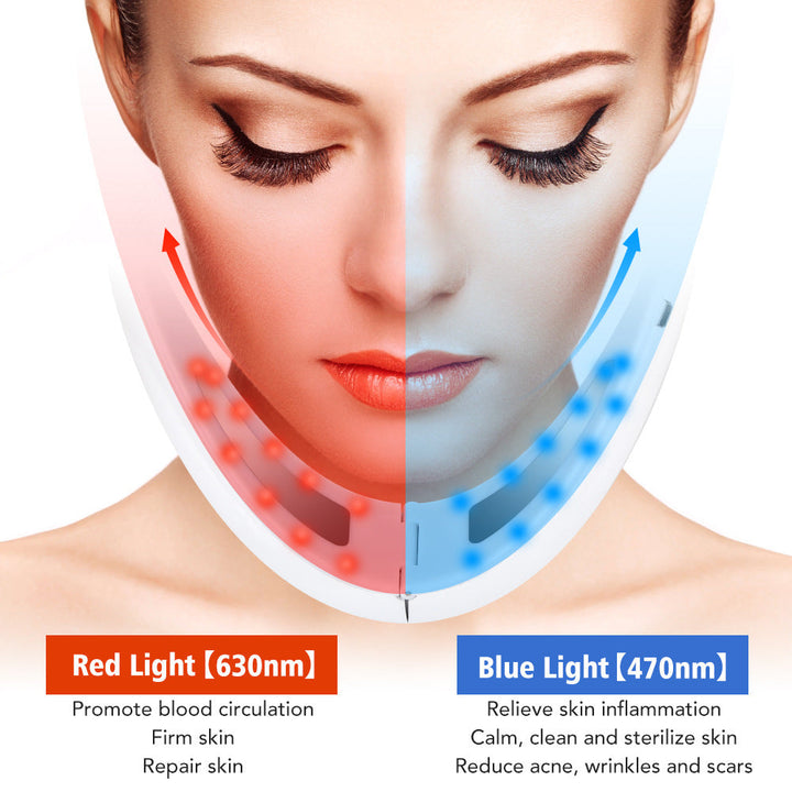 V‑Face Lifting LED Therapy Device — Micro‑Current Skin