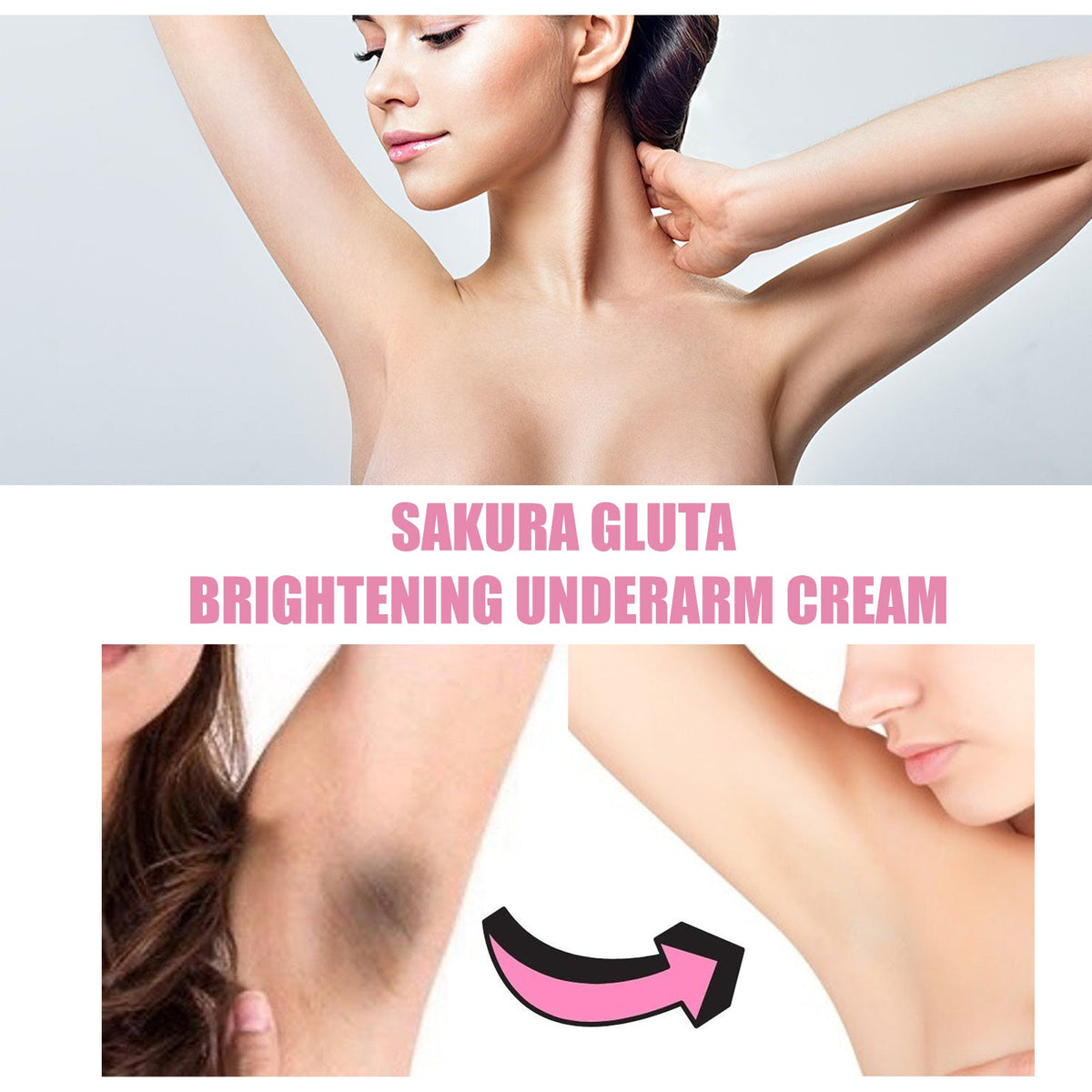 Underarm Brightening Cream for Dark, Dry-Looking Skin