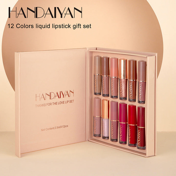 12-Color Liquid Lipstick Set: A Complete Lip Wardrobe