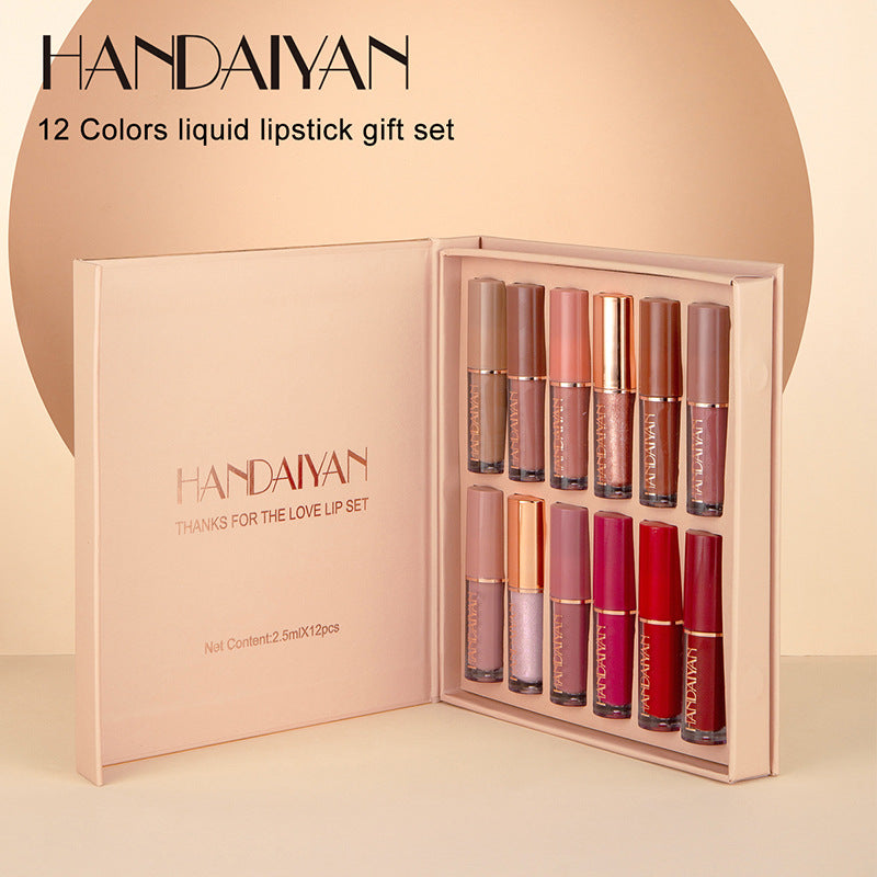 12-Color Liquid Lipstick Set: A Complete Lip Wardrobe
