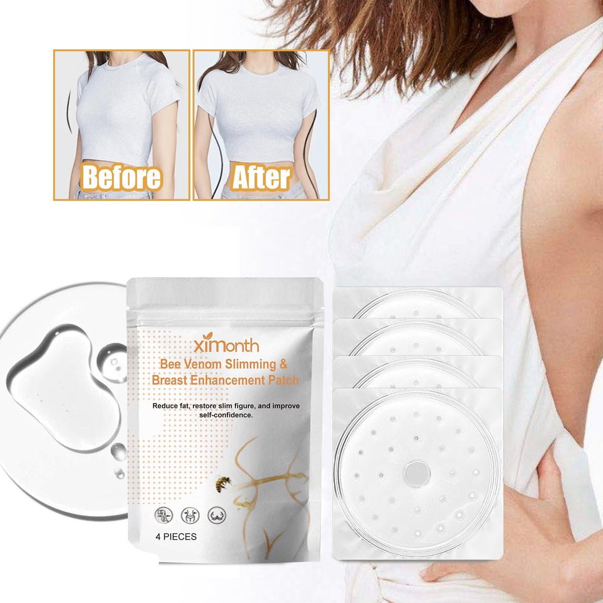 Bee Venom Chest Patch for a Lifted, Firmer Contour