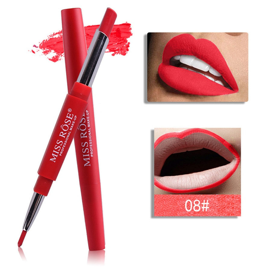 Miss Rose Double-Ended Lip Liner Pencil for Defined Lips
