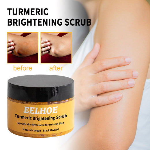 Turmeric Body Scrub for Melanin Skin Brightening