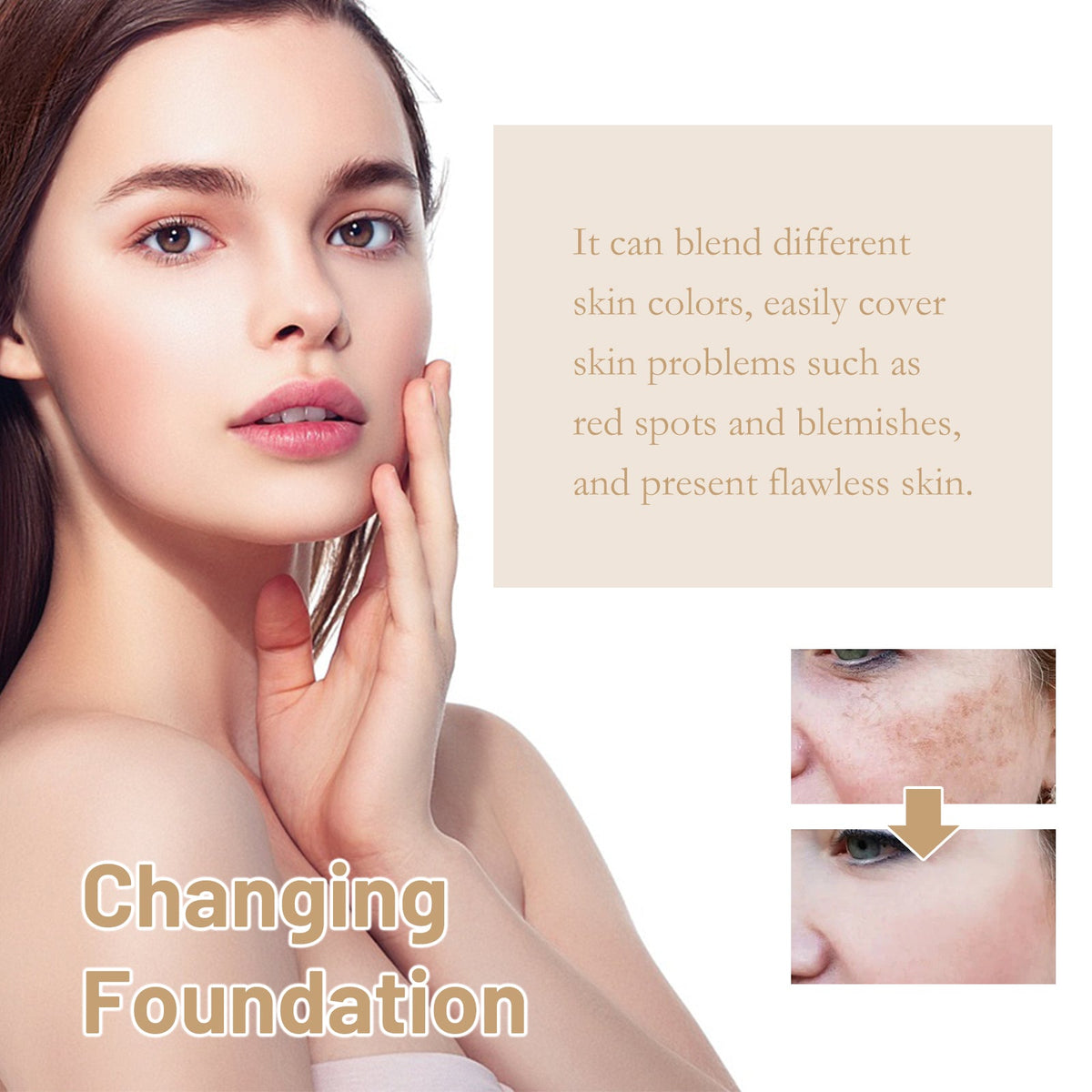 Color-Adapting Foundation for Fair-to-Medium Skin