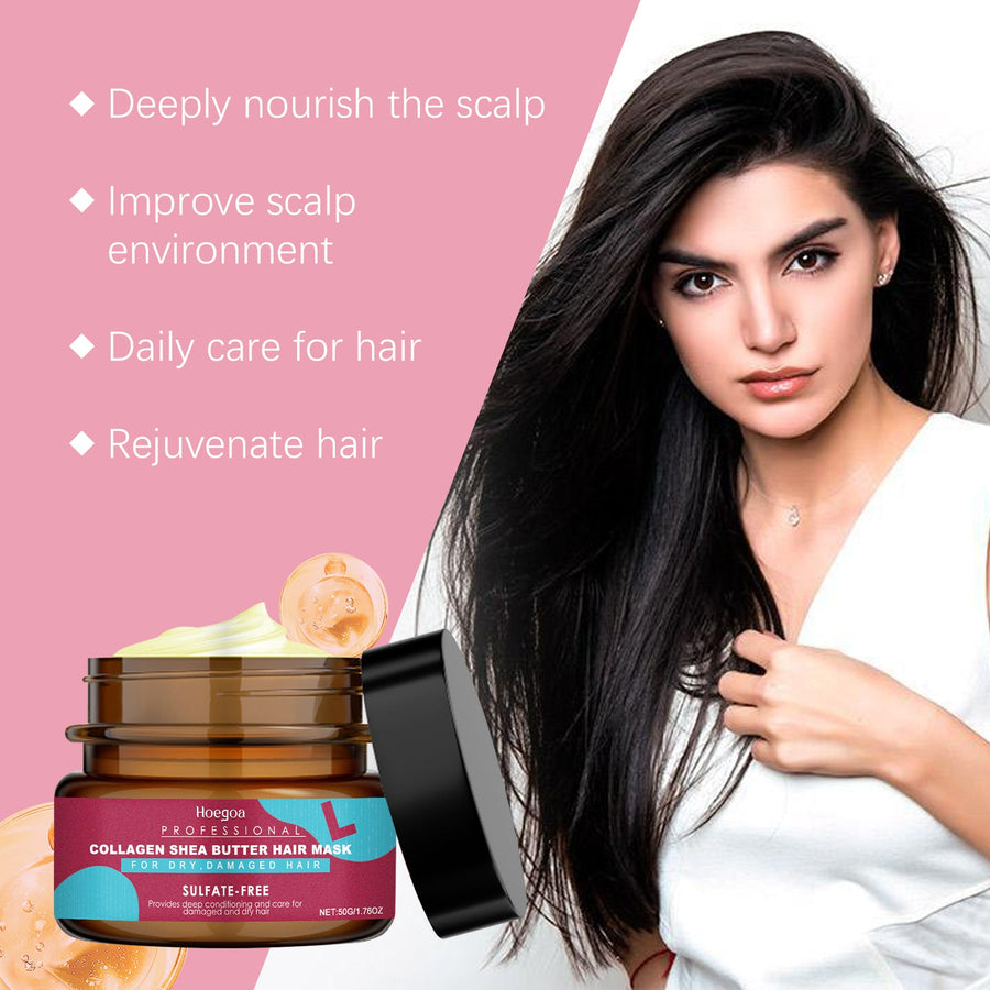 Keratin Hair Mask for Dry, Damaged Hair Shine Treatment