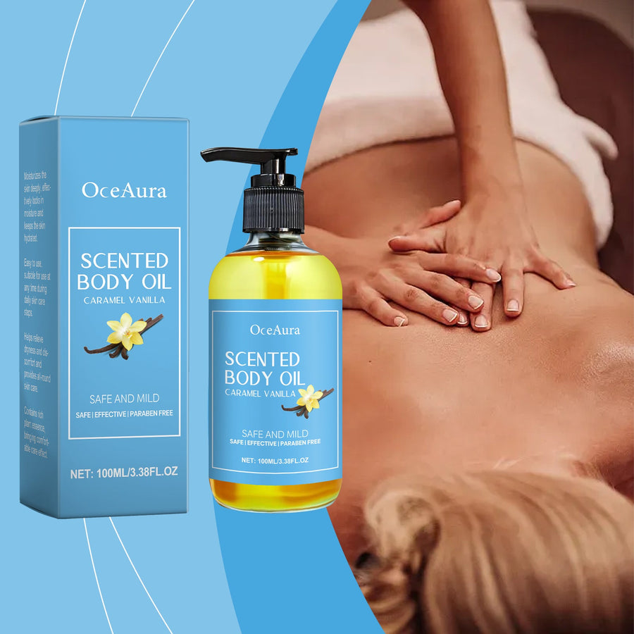 Caramel Vanilla Body Oil for Soft, Hydrated Skin