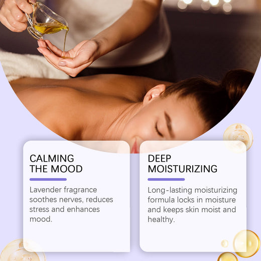Lavender Massage Oil for Dry Skin and Stress Relief