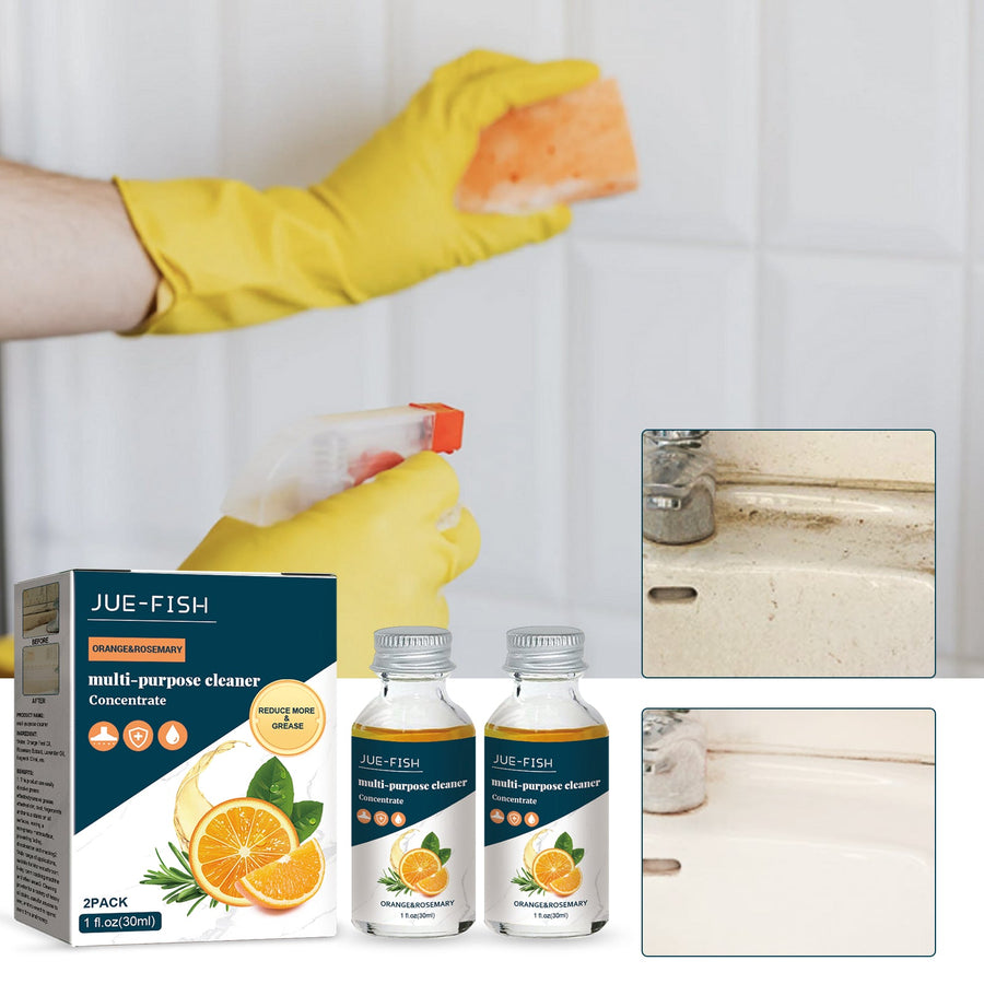 Kitchen Grease Remover Concentrate, Orange-Powered 2-Pack