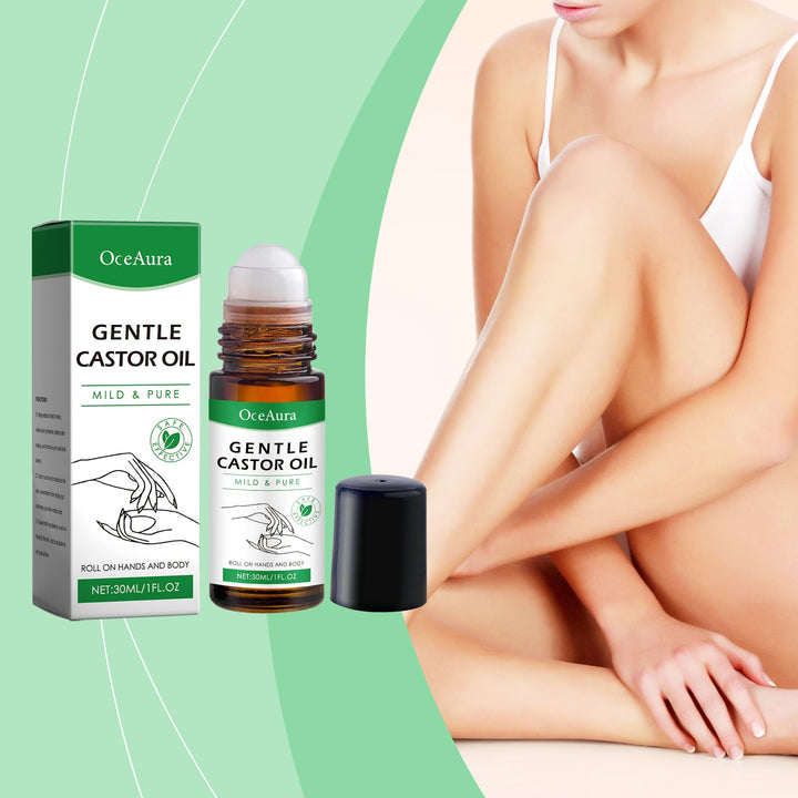 Castor Oil Roll-On for Dry Skin Relief On the Go