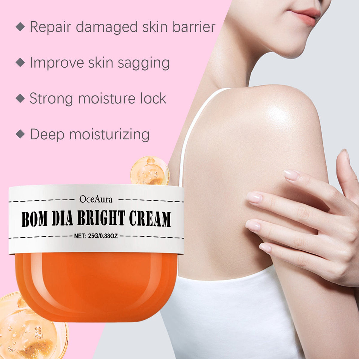 OceAura 3-Piece Body Cream Set for Dry Skin Repair