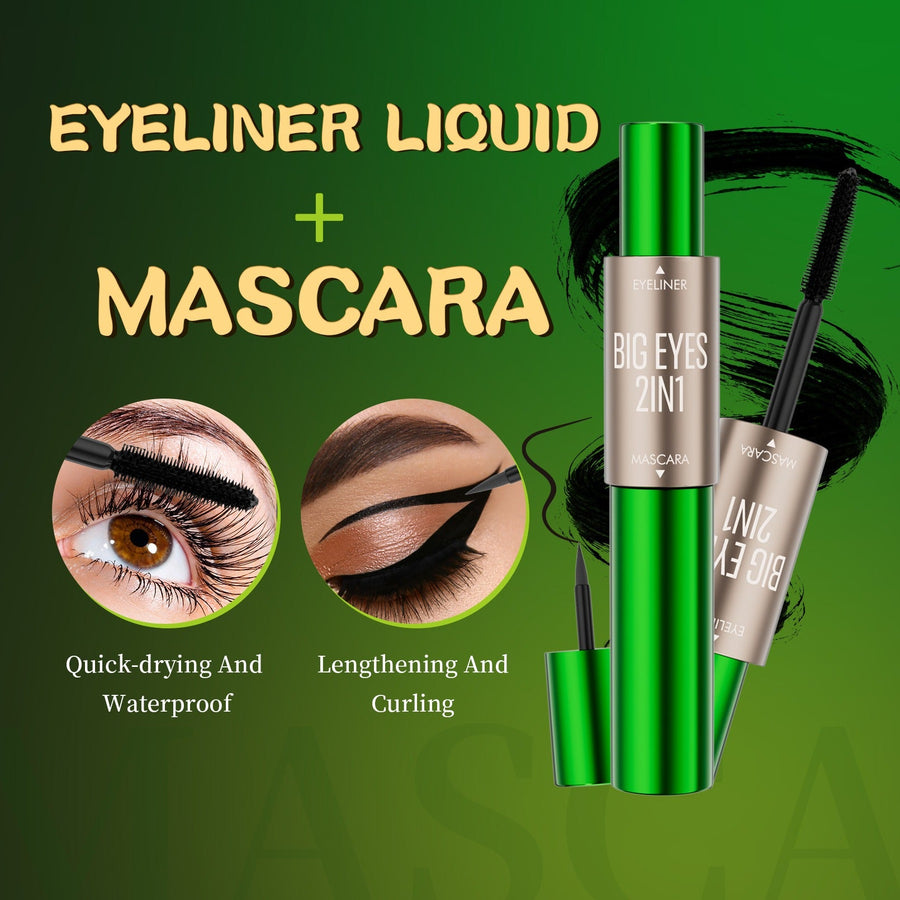 2-in-1 Mascara & Eyeliner for Long, Defined Eye Looks