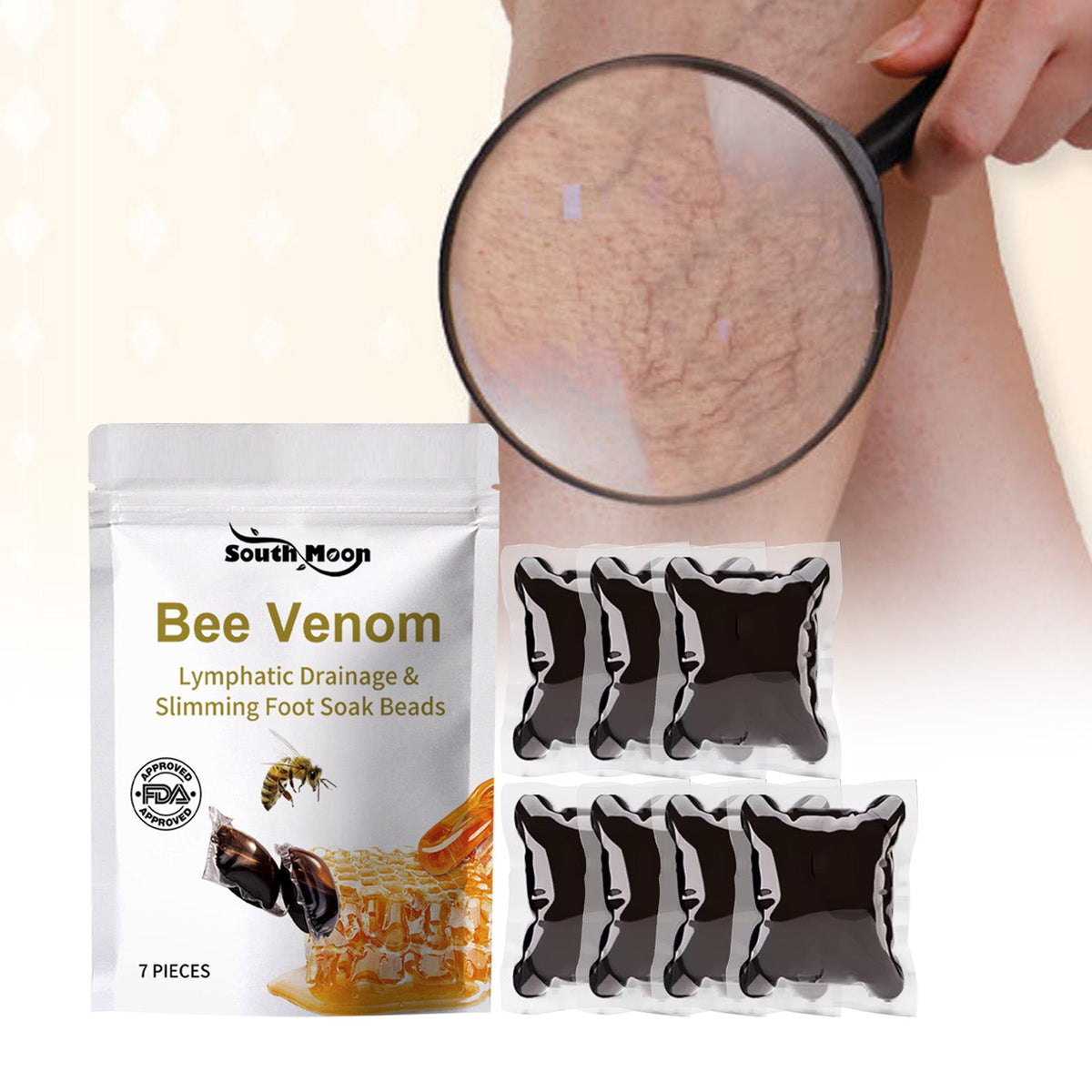 Lymphatic Drainage Foot Soak Beads for Leg Swelling Relief