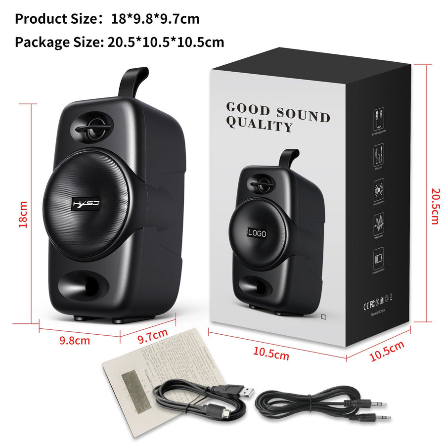 HiFi Bluetooth 5.0 Speaker — 2000mAh Battery, 4 Playback Modes