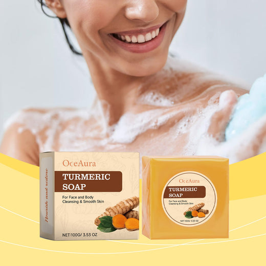 Turmeric Bath Soap — Natural Face & Body Cleanser for Glow
