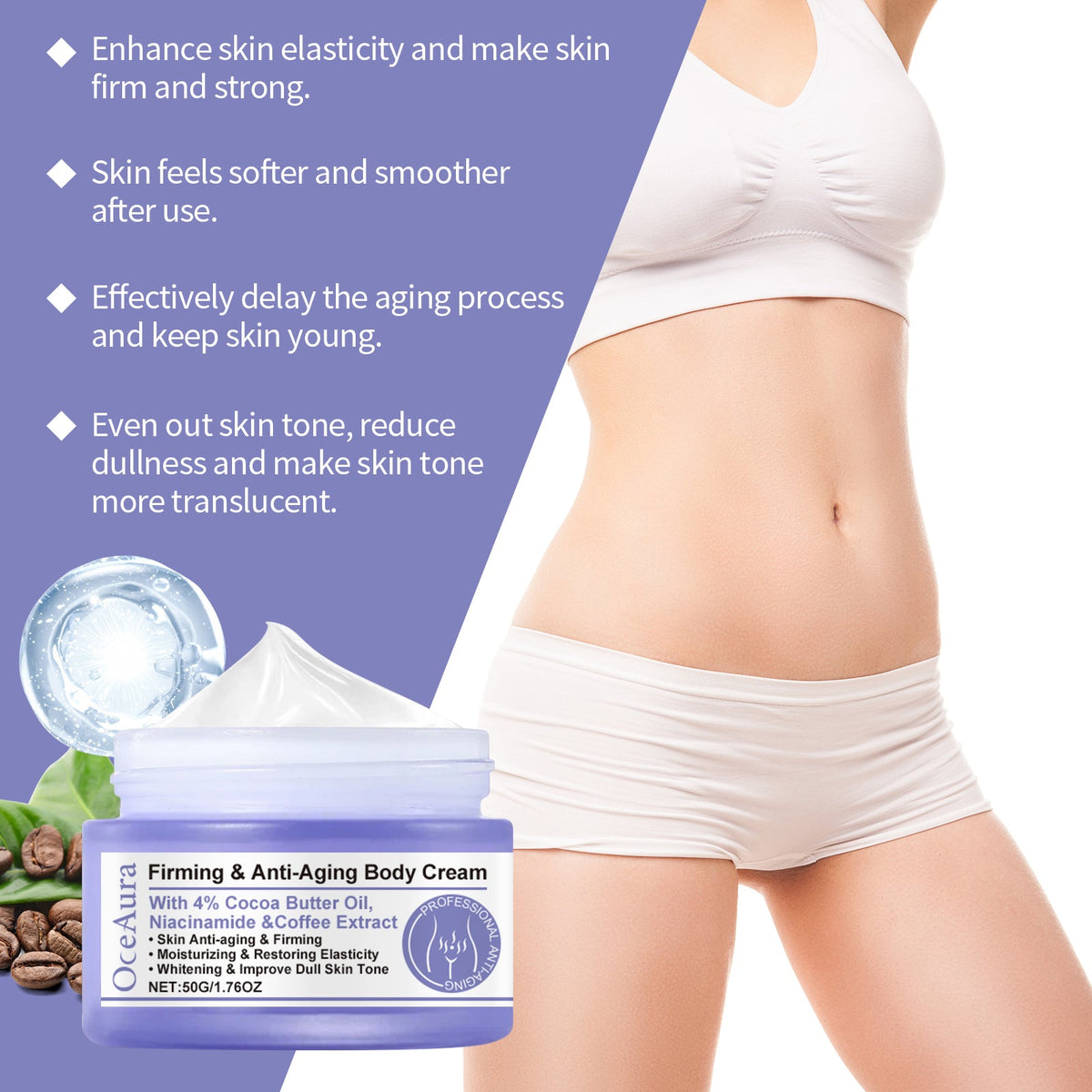 Body Firming Cream With Cocoa Butter & Niacinamide