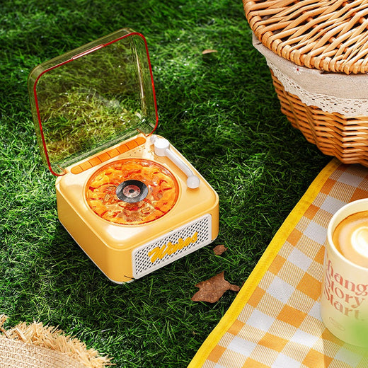 White Noise Retro Bluetooth Speaker — Vinyl Record Design