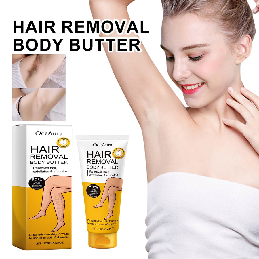 Hair Removal Body Butter - Painless 4-Minute Formula