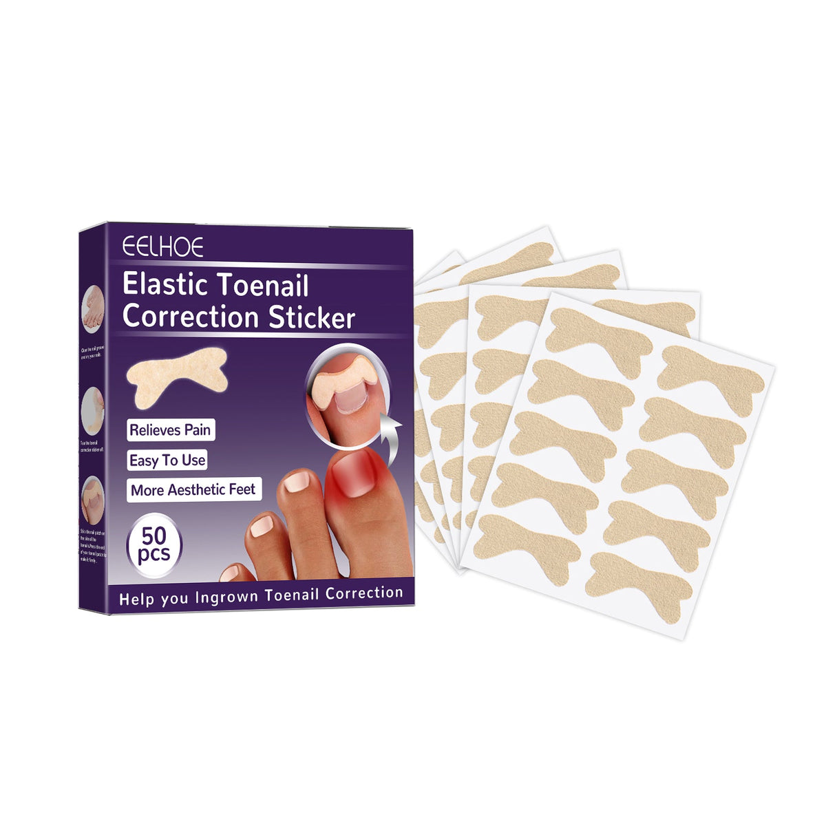 Elastic Toenail Correction Patch for Ingrown Nail Relief