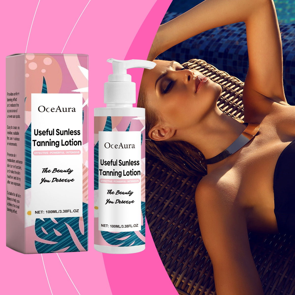 Self-Tanning Lotion for Even, Streak-Free Wheat Tan Glow