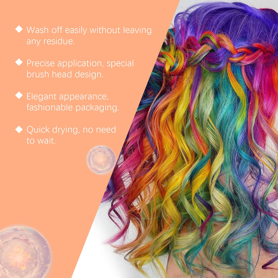 Purple Hair Color Powder for Instant Gray Coverage