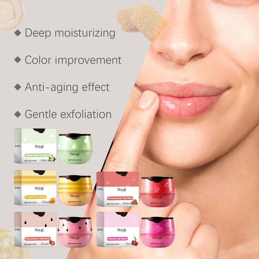 Fruit Lip Mask for Dry Lips | Deep Moisture & Gloss