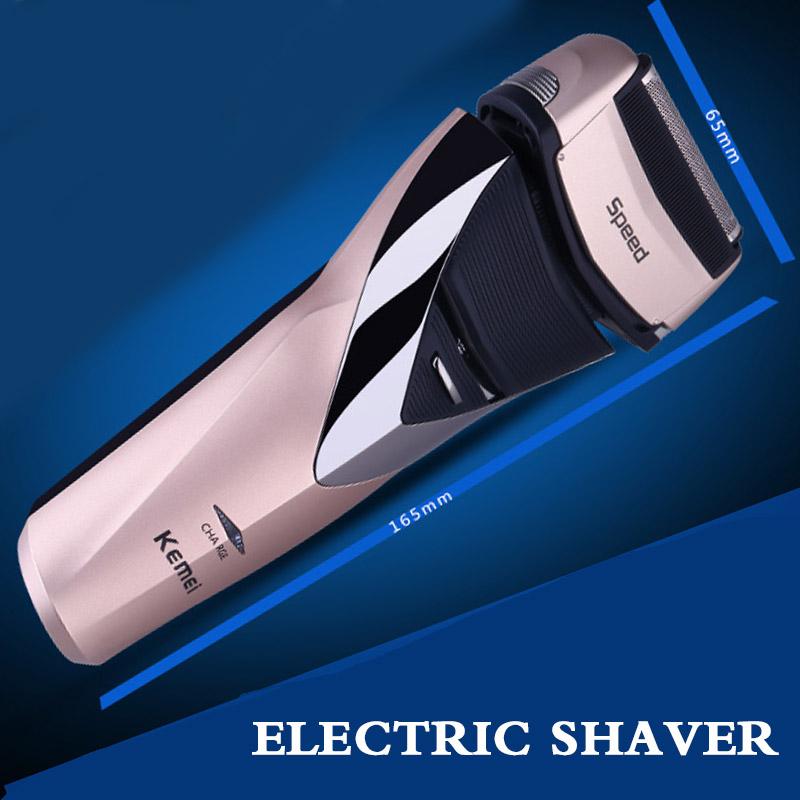 Rechargeable Electric Shaver — Waterproof Dual‑Blade Face