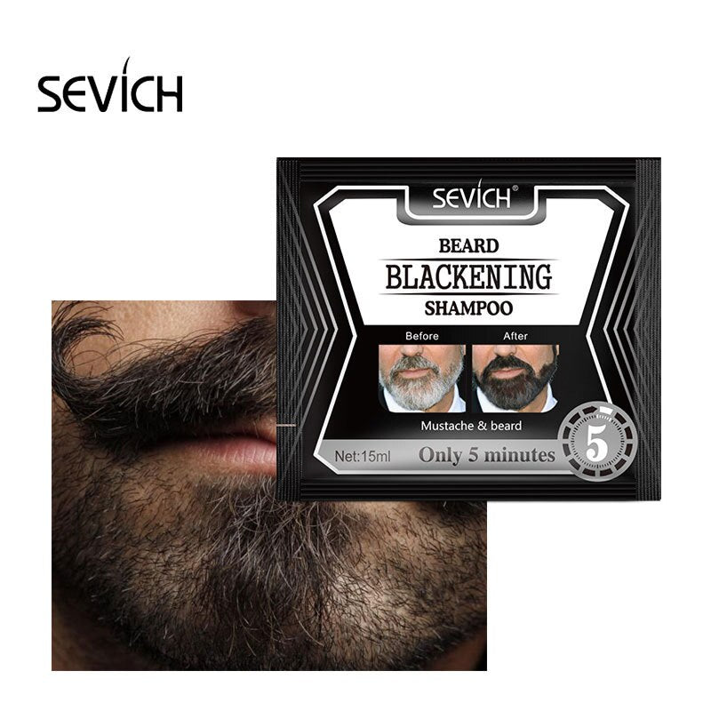 Men's Blackening Beard Shampoo — Darker Beard in 5 Minutes