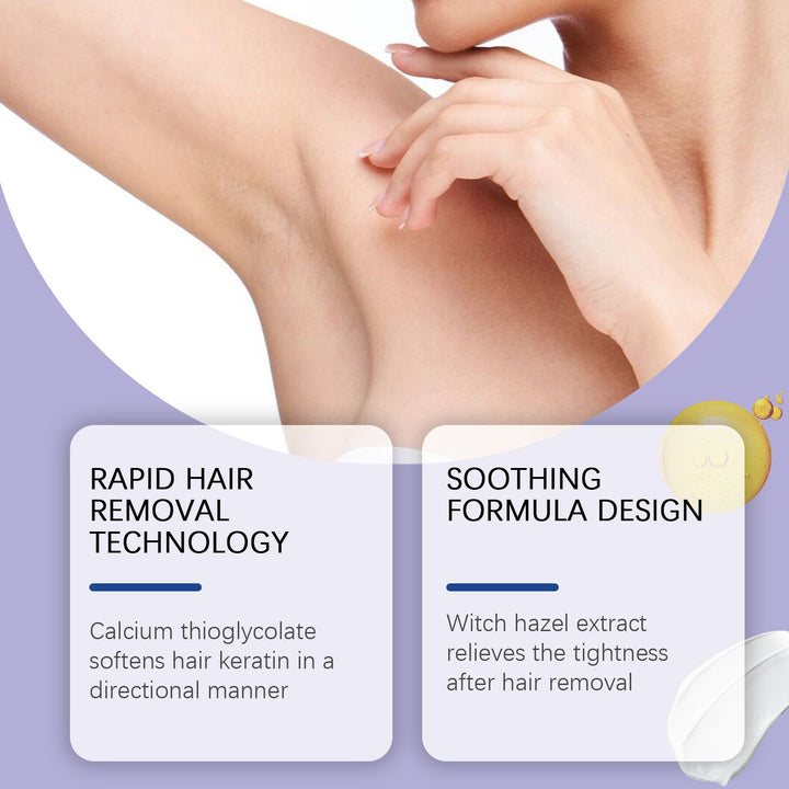 Body Hair Removal Cream for Sensitive Skin, No Razor