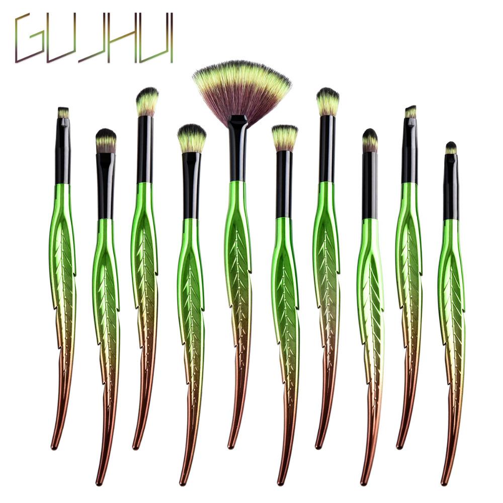 Pro Makeup Brushes Set – Artist‑Worthy Leaf Handles