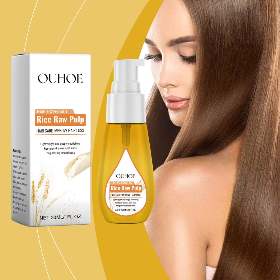 Rice Hair Oil for Smooth, Glossy, Hydrated Dry Ends