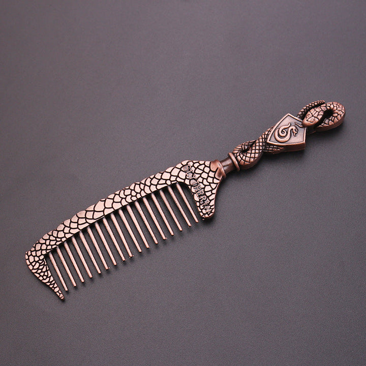 Slytherin Snake Hair Comb — Intricate Metal Collectible