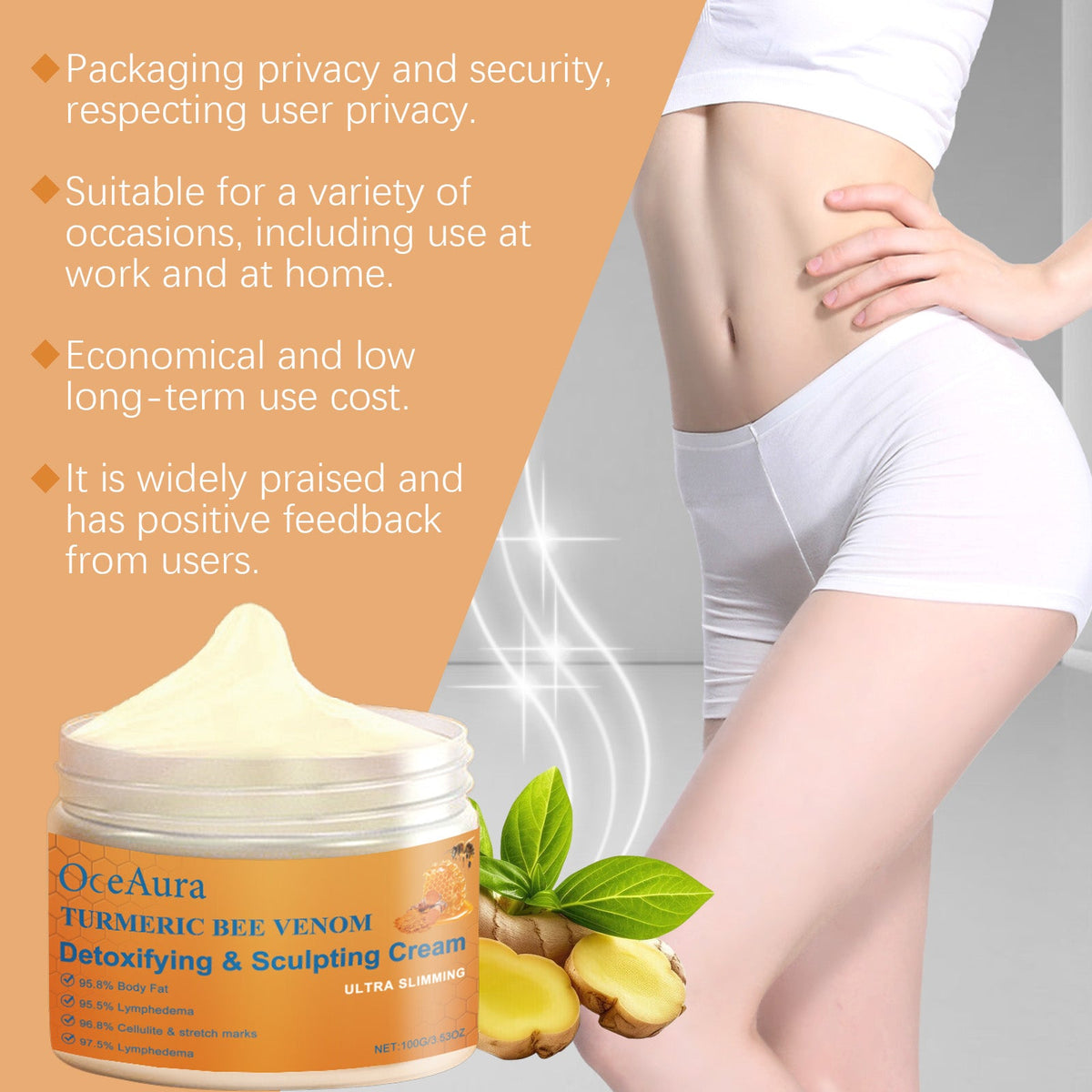 Turmeric Bee Venom Body Cream for Firmer Skin