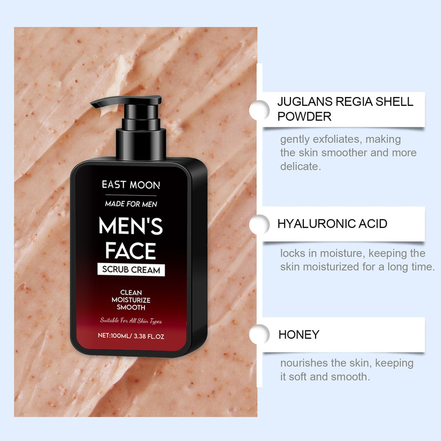 Men's Facial Scrub for Oil Control & Smooth Skin