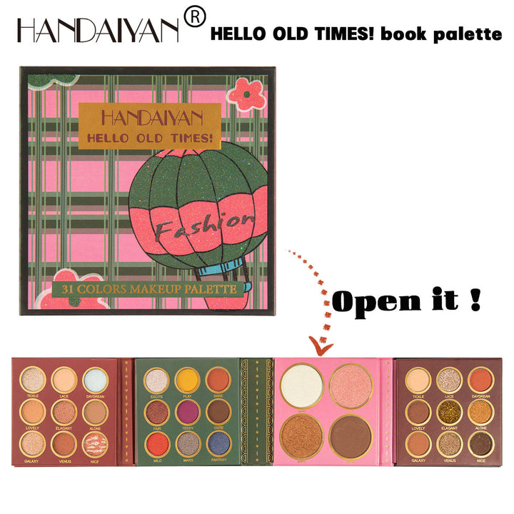 31-Color Eyeshadow Palette With Blush & Highlighter