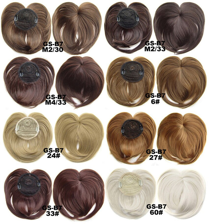 Clip In Bangs Synthetic — Blunt Fringe Hairpiece in 9+