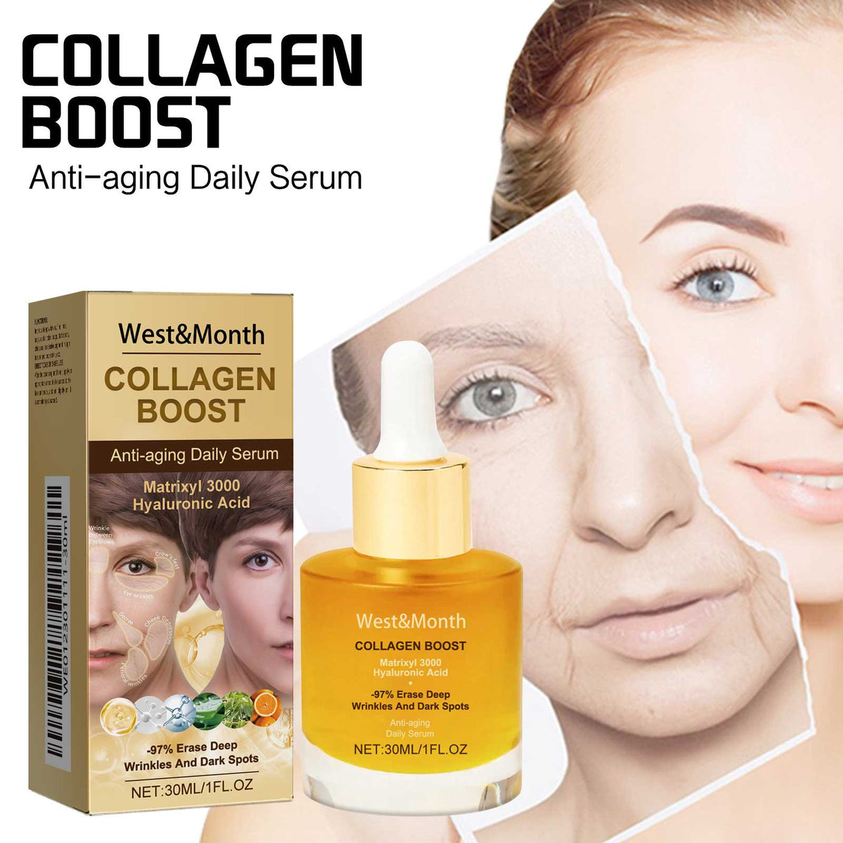 Collagen Serum With Matrixyl 3000 For Deep Wrinkles