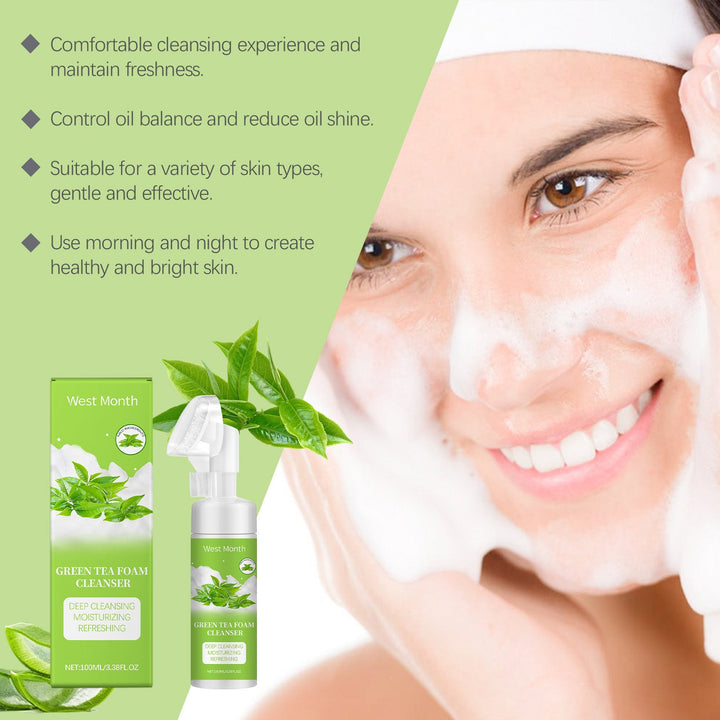 Green Tea Foam Cleanser for Oily Skin & Clogged Pores