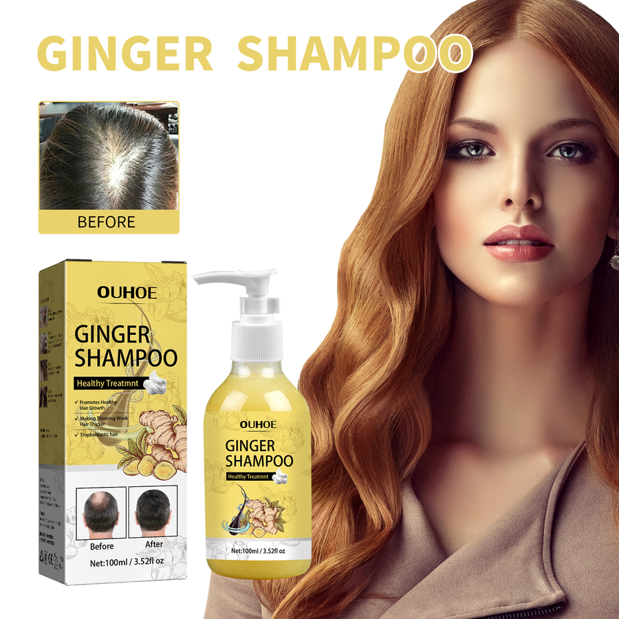 Ginger Shampoo for Itchy Scalp & Fuller-Looking Hair