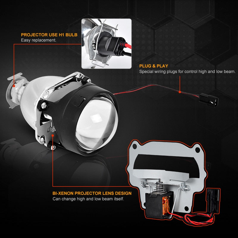 Bi‑Xenon HID Projector Lenses — Sharper Night Vision