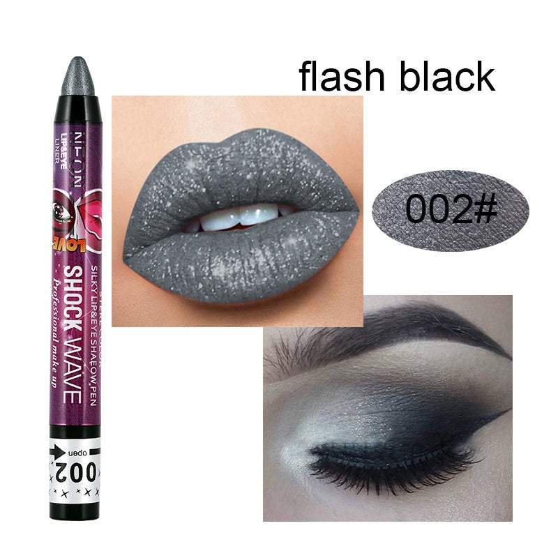 Eye and Lip Pencil Set: 36 Glitter Shades, 2-in-1