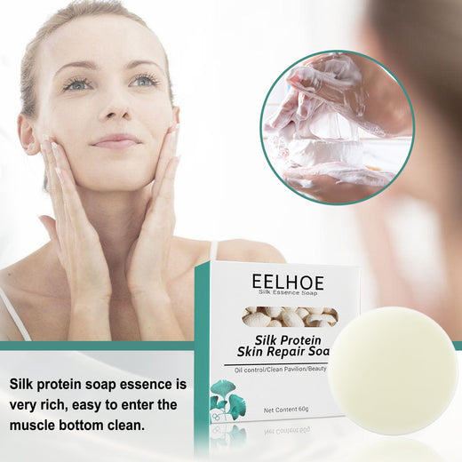 Silk & Goat Milk Soap for Oily Skin Deep Clean