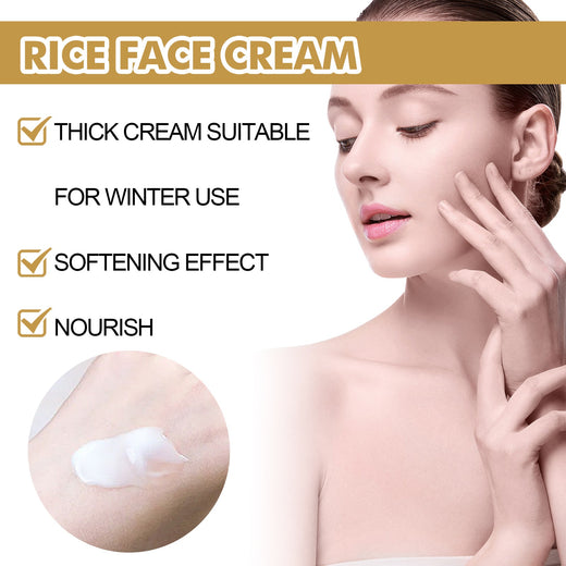 Rice Face Cream for Fine Lines & Uneven Skin Tone