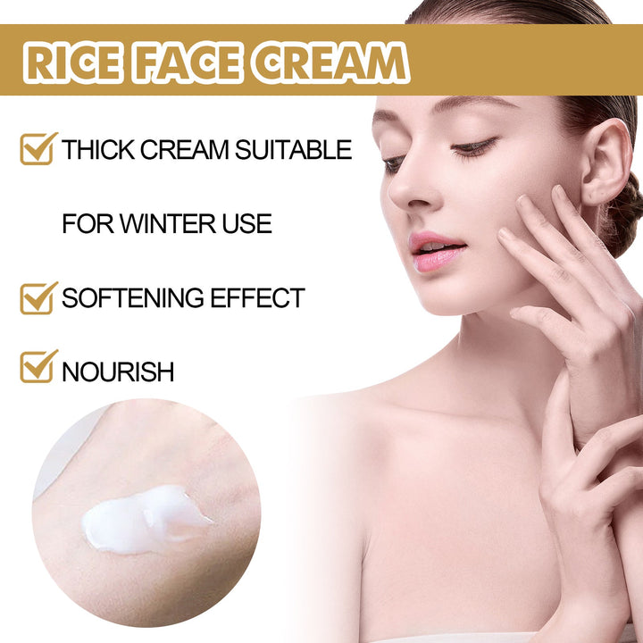Rice Face Cream for Fine Lines & Uneven Skin Tone