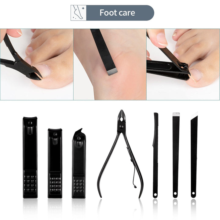 18-Piece Stainless Steel Nail Kit — Manicure & Pedicure Set