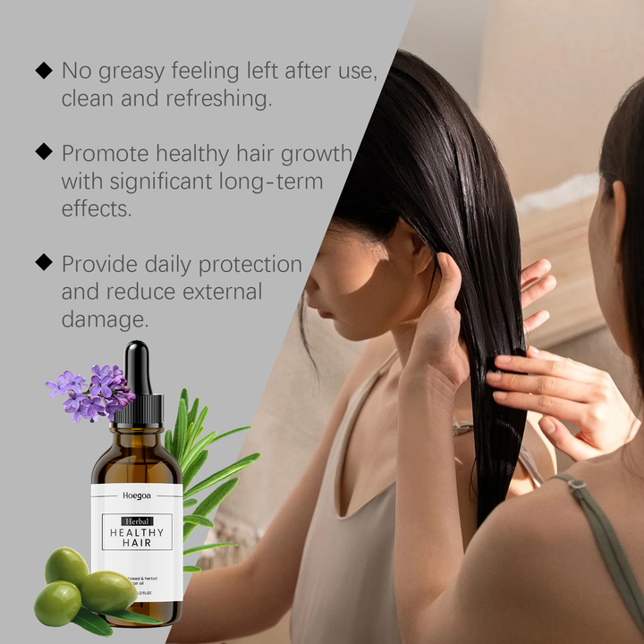 Plant-Based Hair Oil for Dry Hair & Scalp Care, 60ml
